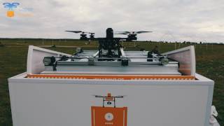 Autonomous drone with Charging docking station from Copter Express