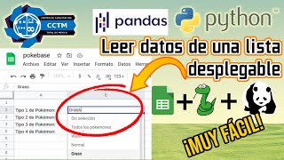 ???? ¿Cómo leer valores de una lista desplegable de una hoja de cálculo de Google? | Gspread | Python