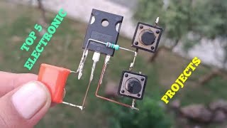 TOP 5 ELECTRONIC PROJECTS WITH IC CD4060, MOSFET IRFP450, TRANSISTOR D2498, D880 & MJE13007
