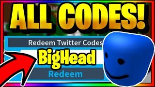 *ALL* OP WORKING CODES! Roblox Big Head Simulator