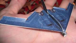 B-2 Spirit Stealth bomber Micro Paper Airplane That Can fly
