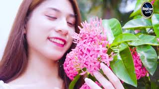 Áo cưới mầu hoa cà - LK nhạc sống rumba gái quê - Người mẫu 2k2 xinh lung linh .