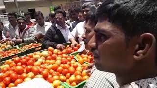 Chikmagalur A.p.m.c market K.R vegetables Tomoto exporter
