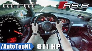 811HP Audi RS6 V10 C6 MTM | 294 km/h | AUTOBAHN POV by AutoTopNL