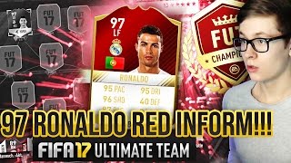 FIFA 17: RONALDO 97 RED INFORM FUT CHAMPIONS SQUAD BUILDER! ???