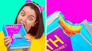 СЪЕДОБНЫЕ ШКОЛЬНЫЕ ПРИНАДЛЕЖНОСТИ || Как незаметно пронести еду в класс