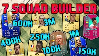 FIFA 19 SQUAD BUILDER 100K 150K 250K 400K 600K 1M 3M SQUAD BUILDER FUT CHAMPIONS FIFA 19
