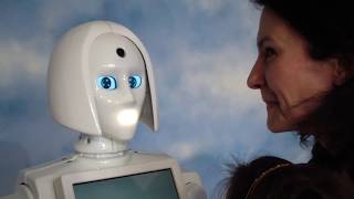 Robot Kiki speaks Ukrainian Exhibition on Vdnh Kiev