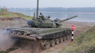 Танкисты форсировали реку Томь в рамках учений в Кузбассе