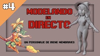 MODELANDO EN DIRECTO - (04) La brujita de Irene - Probando zbrush 2018