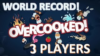Overcooked World record -  3 Players - Level 3-3  - Score:664