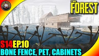 The Forest Gameplay - Fort Taiga, Big Bone Fences, Pet Rabbit - S14EP10 (Alpha V0.32)