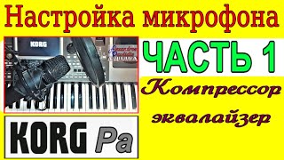 Пример настройки микрофона в Korg Pa⭐Mic Setup tutorial for Korg sinth~PART1