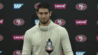 49ers Vs Jaguars | Postgame Press Conference | Jimmy Garoppolo