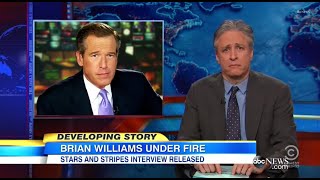 Jon Stewart Tackles Brian Williams' Helicopter Explanation