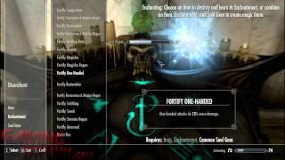 Skyrim - How to Make Money Fast - Level Up Smithing - Level Up Enchanting - Change FOV