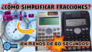 ¿Cómo simplificar fracciones en la calculadora ? | Calculadora científica | Shortsc