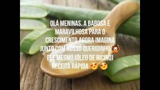 Babosa e Óleo de Ricino para o crescimento.