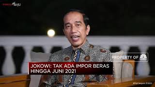 Presiden Jokowi Pastikan Tak Impor Beras Hingga Juni 2021