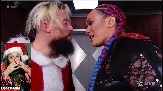 WWE Christmas Raw 2017 Nia Jax Enzo Mistletoe