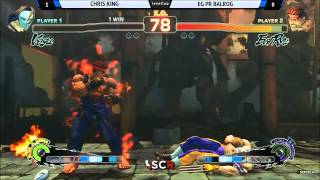 USF4 CHRIS KING VS EG PR BALROG - Socal Regionals 2014 Day 1 GRAND FINALS