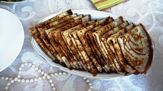 Блинчики с пирожковой крошкой. По сусекам. Внук, Константин, поставил Таше оценку "ОТЛИЧНО!"