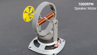 Making 1000RPM Speaker Motor