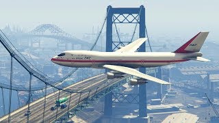 Cinematic Air Plane Crashes in GTA 5 -- episode 1