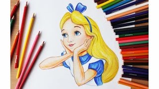 Уроки рисования. Как нарисовать Алису (Алиса в стране чудес) | Art School