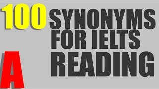 IELTS vocabulary band 8.5 || Score Higher in IELTS Reading || IELTS vocabulary Alphabet A