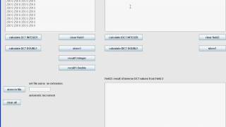 java dct calculator.avi discrete cosine transform