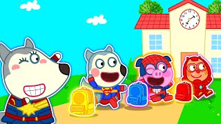 Baby Superhero First Day of Kindergarten | Funny Stories for Kids About Baby