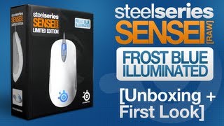 SteelSeries Sensei [RAW] Frost Blue Limited Edition Gaming Mouse Unboxing & First Look!