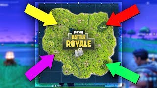 4 CORNER CHALLENGE in Fortnite Battle Royale?!