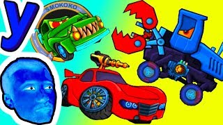 ПРоХоДиМеЦ и Красная МАШИНКА Спасаются от ХИЩНИКОВ! #440 ИГРА для ДЕТЕЙ - Хищные Машинки 3