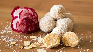 schnelle und einfache Mandel-Kekskugeln/no bake-Rezept - Any Blum - Serie #155