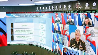 Селекторное совещание с руксоставом ВС РФ под председательством Сергея Шойгу (4.08.2020)