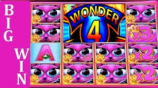 Miss Kitty Gold Slot Machine Bonus BIG WIN ★w/ RETRIGGER★ ! Live Aristcrat Wonder 4 Tower Slot Play