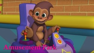 Английский язык для малышей - Мяу-Мяу - Парк Аттракционов (Amusement Park) - учим английские слова