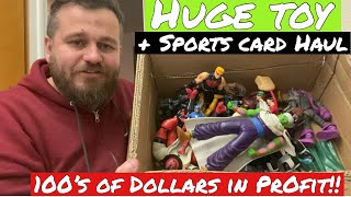 Huge Toy + Sports Cards Haul for Resell on Ebay