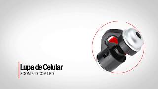 Lupa para Celular Zoom 30D com Led