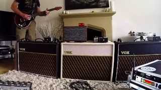 GoPro Hero4 audio test with Red Special 3 Vox AC30's and a KAT Deacy amp