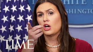 Sarah Huckabee Sanders Holds First 2018 Press Briefing, Announces White House Priorities | TIME