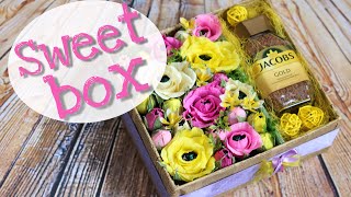 Что подарить на маме ? Свит бокс «Комплимент» с конфетами и кофе. DIY. Sweet box.