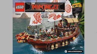 2017 LEGO Ninjago 70618 Destiny's Bounty - instruction timelapse