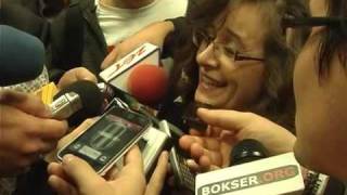 Mariola Gołota po walce Andrzeja z Tomaszem Adamkiem