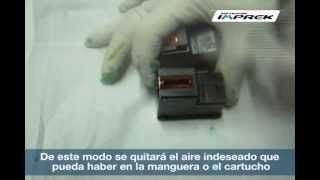Purgado INTENSIVO de cartuchos HP con sistema de 50cc utilizando una jeringa