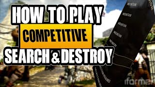 SEARCH AND DESTROY 101 | BEGINNER TIPS AND TRICKS | HOW TO PLAY COMPETITIVE COD | GBs, MLG, UMG