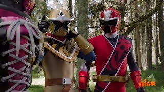 Power Rangers Ninja Steel - Power Rangers vs Shoespike Round 1 | Episode 13 "Ace and the Race"