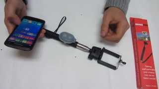 Монопод selfie stick телескопическая ручка для селфи с bluetooth
